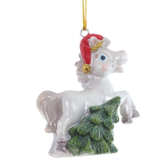 Фигурка декоративная подвесная &quot;Лошадка&quot;, L5,5 W3 H7 см, 3в.