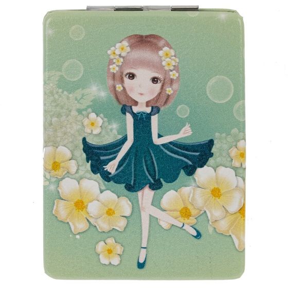 Зеркало карманное, Д6 Ш8,5 В1 см, 4в.