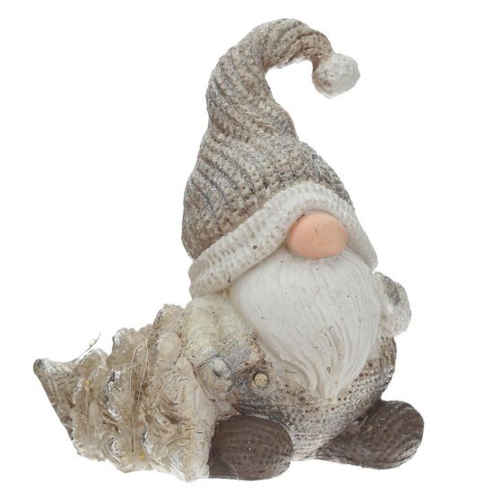 Фигрка декоративная &quot;Гном&quot; с подсветкой (LR44x2,прилаг), L1, L12 W7 H14 см, 2в.