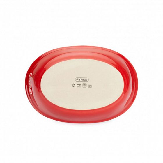 Форма для запекания Supreme Red овальная 26 керамика