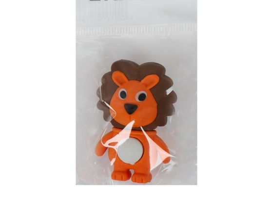 !Ластик 5 штук фигурный "Львенок" микс