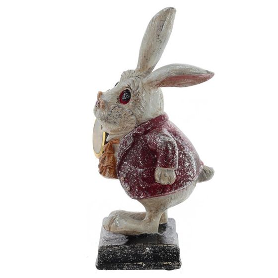 Фигурка декоративная &quot;Кролик&quot; с часами (LR44x1), L13 W13 H28 см