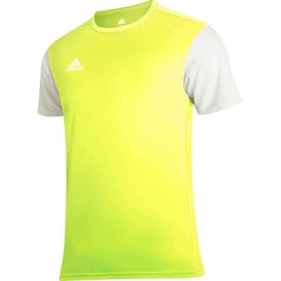 Мужская футболка спортивная зеленая белая Adidas ESTRO SHIRT 19 DP3235-M