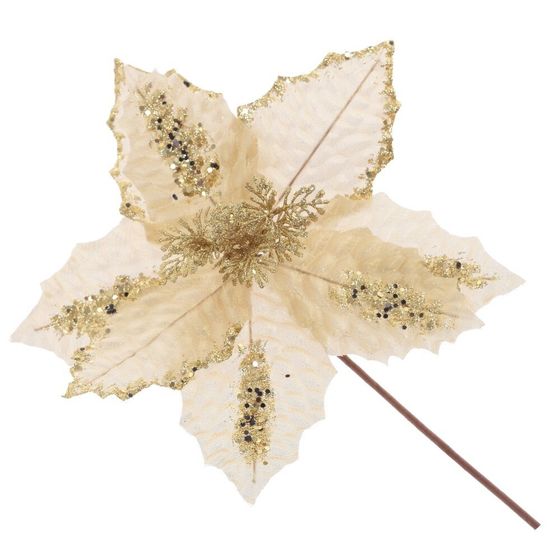 Цветок искусственный &quot;Пуансеттия&quot;, L30 W30 H32 см, 2в.