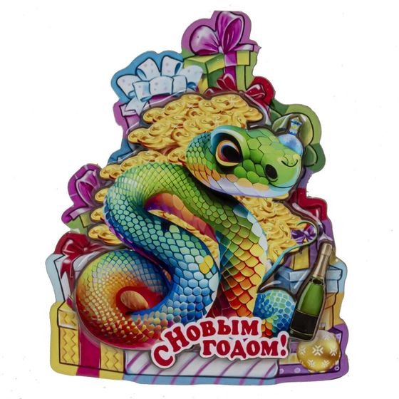 Магнит &quot;Змейка&quot;, L8 W1 H7 см, 6в.