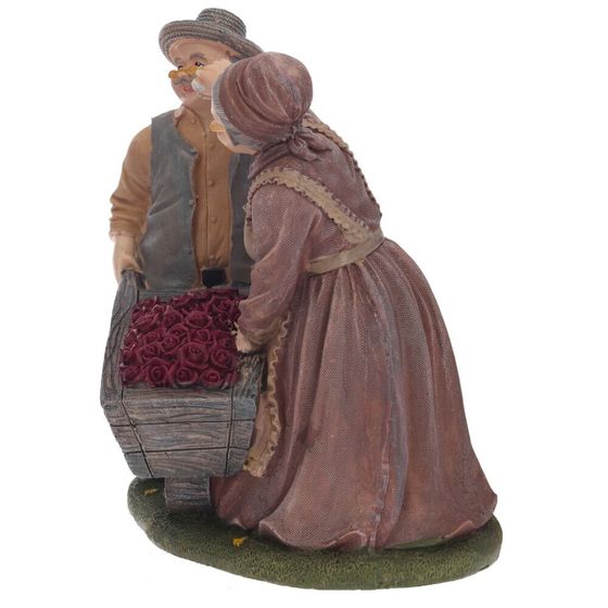 Фигурка декоративная "Бабушка с дедушкой", L18 W14,5 H19,5 см, 2в.