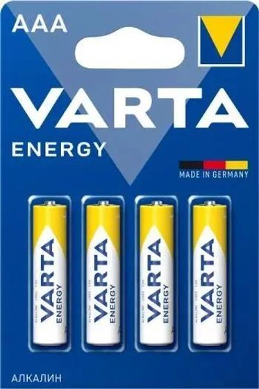 Батарейка Varta Energy LR03 BL4 Alkaline (AAA) блистер (4шт)