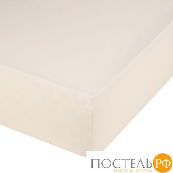 Простынь на резинке трикотажная (PT кремовый) 90x200