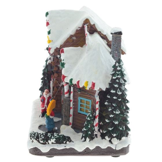 Фигурка декоративная &quot;Рождество&quot; (4 мелодии, подсвет, движ, 3xAA н/п, +USB), L23 W16,5 H21 см