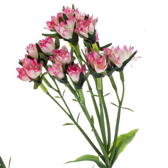 Цветок искусственный &quot;Гвоздика кустовая&quot;, L19 W12 H60 см