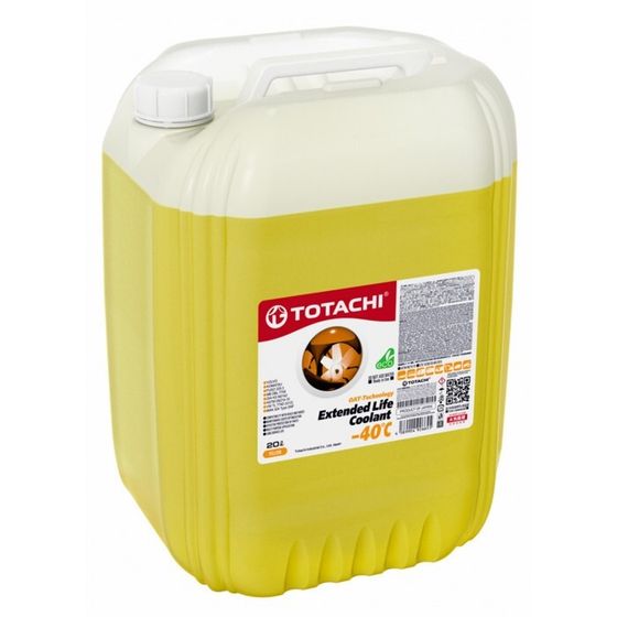 Антифриз Totachi ELC -40 C, жёлтый, 20 л