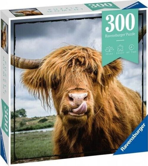 Ravensburger Puzle 300 elementów Momenty, Szkocka krowa