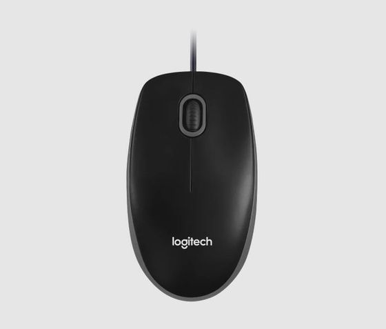 Мышь Logitech B100 черный оптическая проводная 1000dpi  (910-006605)