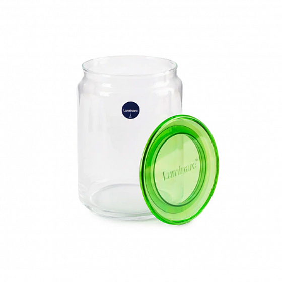 Банка PLANO 1л в перфорированной коробке, микс цвета крышки