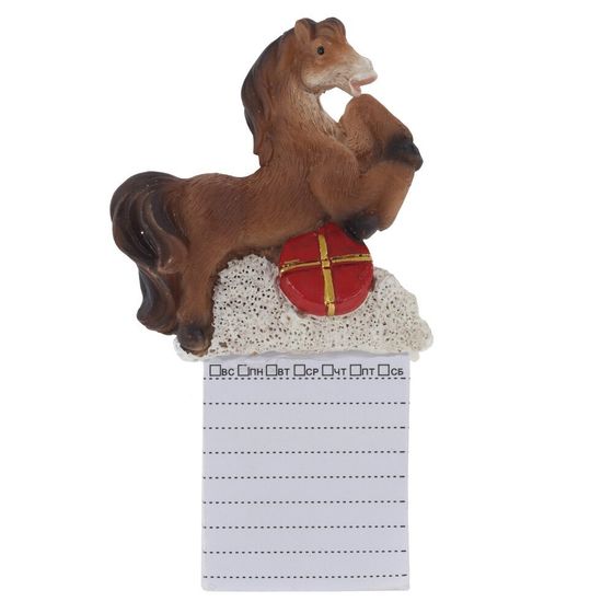 Магнит &quot;Лошадка&quot; с блокнотом, L6 W1,5 H11 см, 2в.