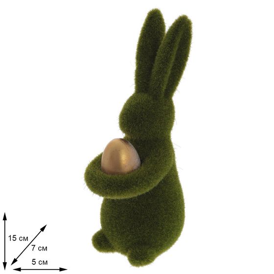 Фигурка декоративная "Заяц", L5 W7 H15 см