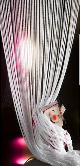 !09 Шенилловые занавески HomeDeco 90*200 см. Цвет белый