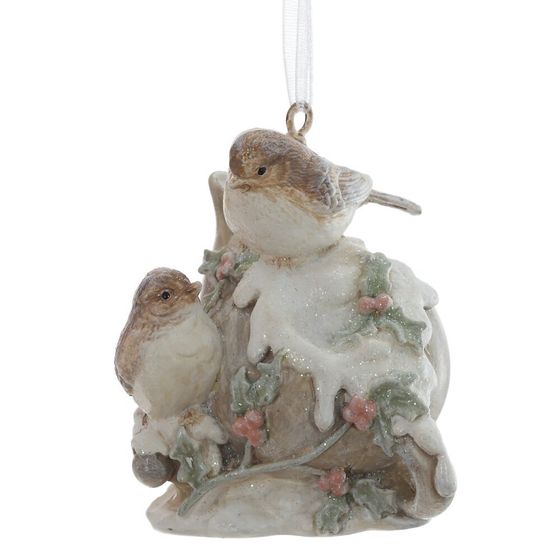 Фигурка декоративная подвесная "Птички", L5 W4 H6,5 см, 3в.