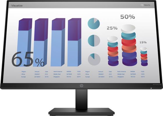 Монитор 23.8&quot; HP P24q G4 черный IPS 2560x1440 60Гц (8MB10AA)