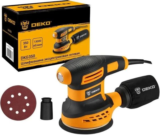 Эксцентриковая шлифмашина Deko DKG350 350Вт d=125мм (063-4263)