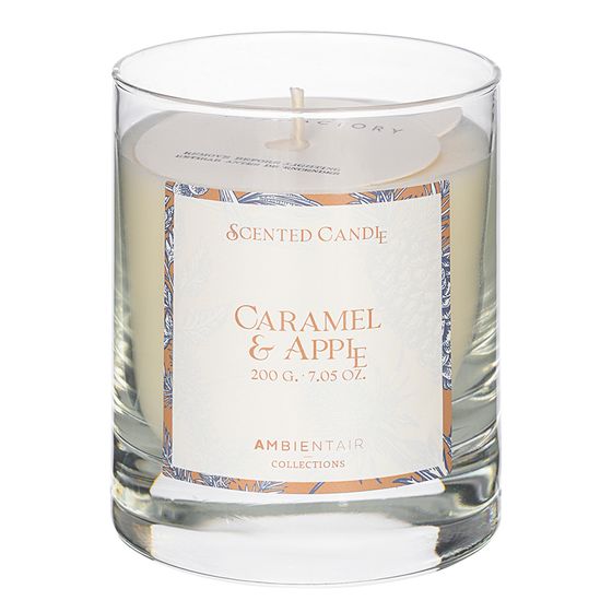 Свеча ароматическая Gifting, Caramel&amp;Apple (новая), 40 ч