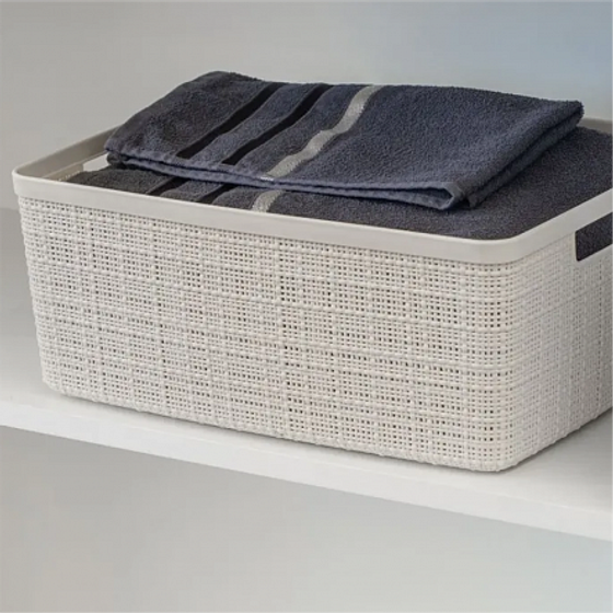 Корзина JUTE M 12л кремовый