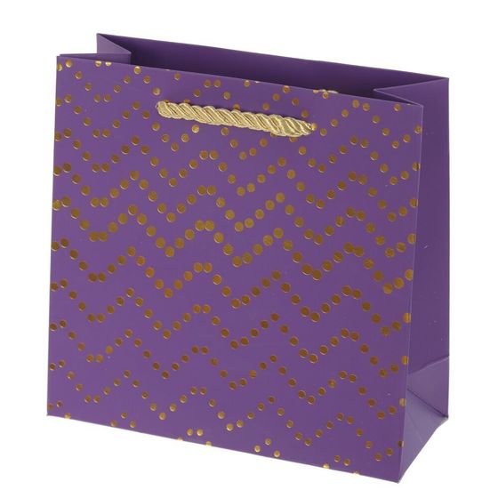 Пакет подарочный (бумага 210г/м2, блок микс 12шт), L15 W6 H15 см, 4в.