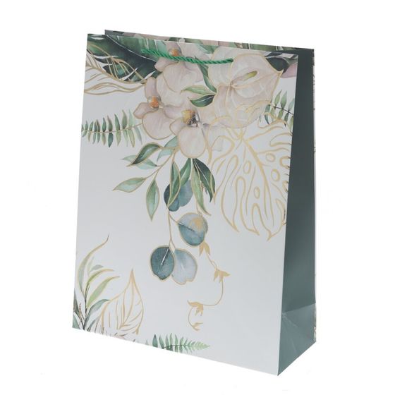 Пакет подарочный (бумага 210г/м2, блок микс 12шт), L31 W12 H40 см, 4в.