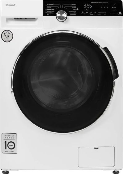 Стиральная машина Weissgauff WM 59412 DC Inverter Steam, с паром, 12кг, 1400об/мин, инверторная
