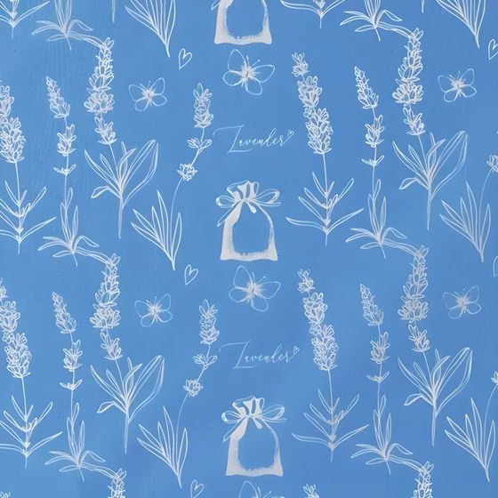 !Бумага упаковочная тишью 4 листа «Лаванда», 50 × 70 см