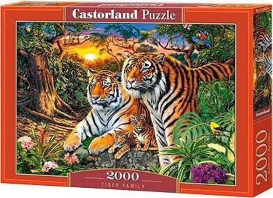 Castorland Puzzle 2000 Tiger Family CASTOR