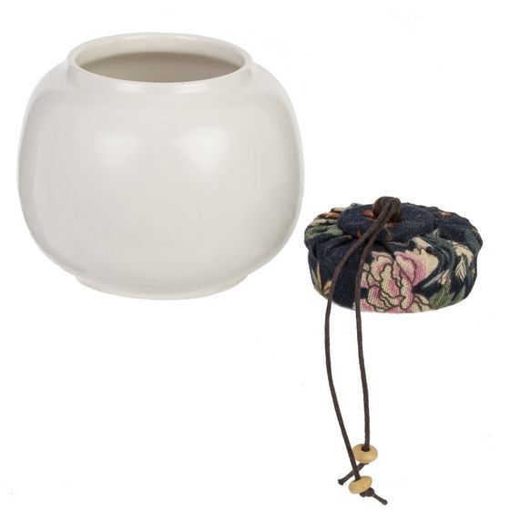 Набор для чайн церем на 4 перс, (чайник 200мл, 4 чашки 55мл, емкость/чая, подставка), L22 W22 H11 см