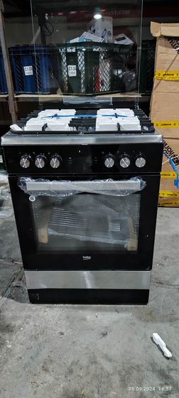 УЦЕНКА-Плита комбинированная Beko FSM62530DXMS нержавеющая сталь (Вмятина на ящике, на боковинах, на задней стенке, плохая упаковка)