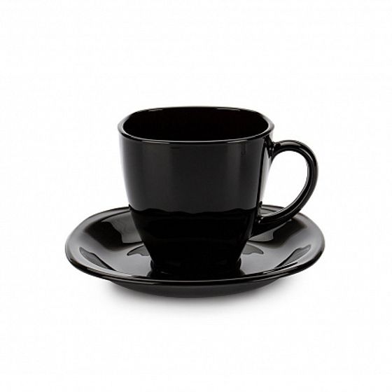 Чайный набор КАРИН 220мл черно-белый