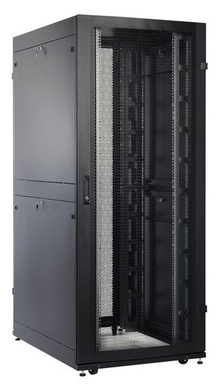 ЦМО Шкаф серверный (ШТК-СП-42.8.12-48АА-9005) напольный 42U 800x1190мм пер.дв.перфор. задн.дв.перфор.2-хст. 2 бок.пан. направл.под закл.гайки 1350кг