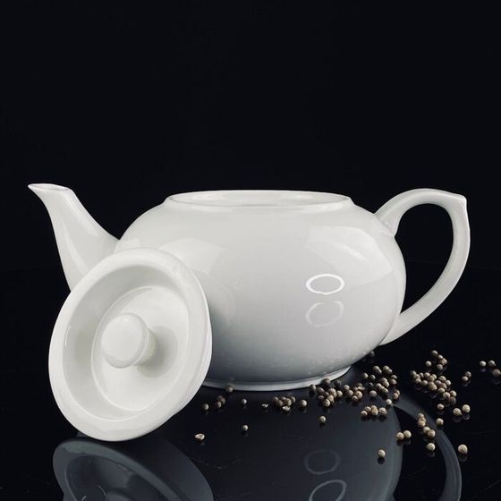 Чайник заварочный Lenardi Bianco, фарфор, 1 л