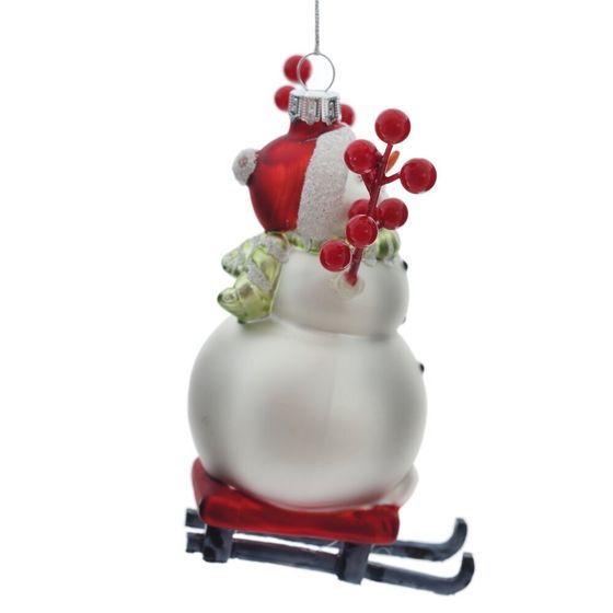 Украшение новогоднее "Снеговик", L11 W8 H14 см