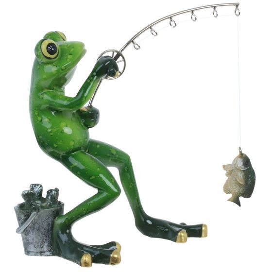 Фигурка декоративная &quot;Лягушка&quot;, Д16 Ш10 В15 см, 2в.