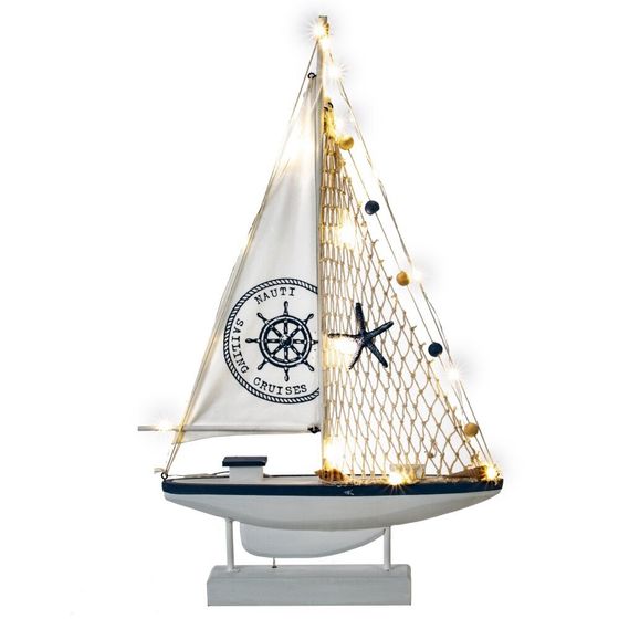 Изделие декоративное &quot;Корабль&quot; (подсветка 2xАА н/п), L35 W6 H54,5 см