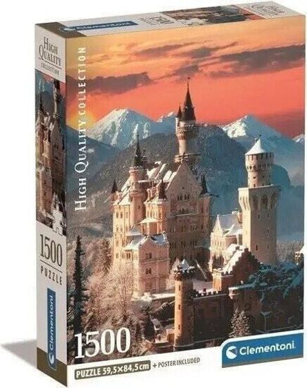 Clementoni Puzzle 1500 elementów Compact Neuschwanstein