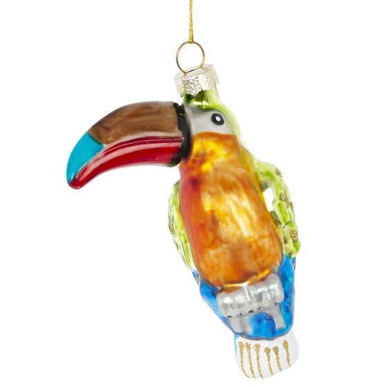 Украшение новогоднее "Птица Тукан", L7 W4 H12 см