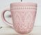 !09 Кружка "Узор" 350 мл каменный фарфор цвет розовый