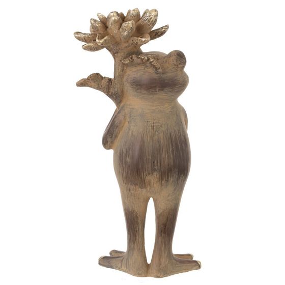 Фигурка декоративная "Лягушка", L10 W7 H21,5 см,1 штука, дизайн микс