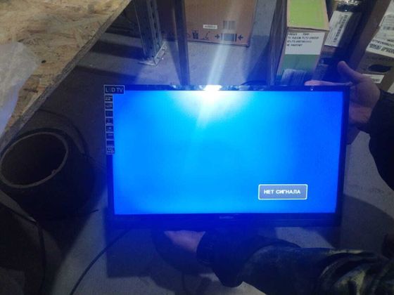 УЦЕНКА-Телевизор LED 22&quot; Goldstar LT-22F800 черный-(после сервиса - дефект не обнаружен, упаковка нарушена, нет верхнего пенопласта)