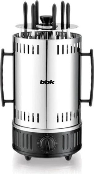 Шашлычница электрическая BBK BBQ603T 1000Вт нержавеющая сталь/черный