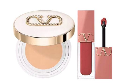 Valentino Luxurious Brightening Air Cushion Lip Balm Makeup Sets Easy To Color 12g+6.5ml