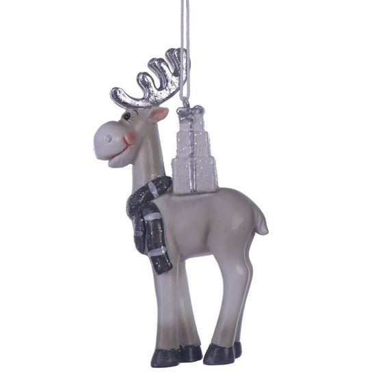 Фигурка декоративная подвесная &quot;Олень&quot;,  L5,5 W2,5 H11 см, 2в.