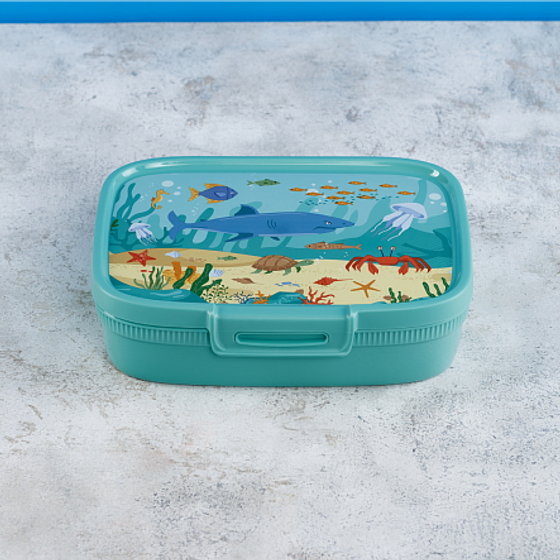 Контейнер пищевой SNAP BOX голубой 1.3л прямоугольный