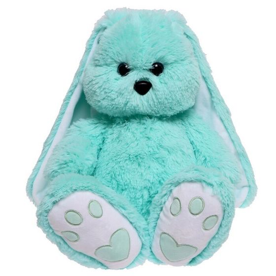 !09 Мягкая игрушка «Заяц Малыш», цвет ментоловый, 35 см