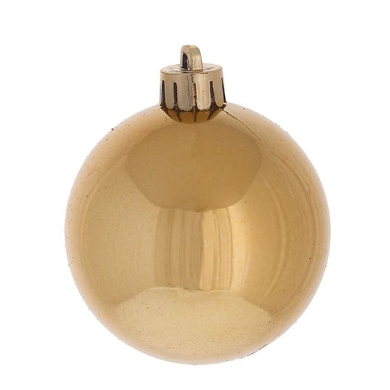 Набор из 6шт Украшение новогоднее Шар &quot;Золотистый жемчуг&quot;, D6 см, L12 W6 H17,5 см